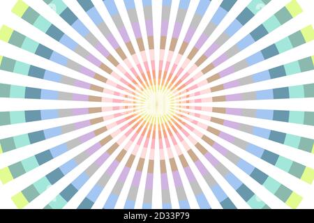 Multi colored rays abstract background, can use for test the resolution and focus of cameras and photo or cinema lens. Stock Photo