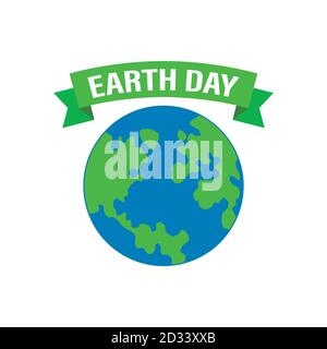 Happy Earth Day Banner. Illustration of happy earth day banner, for celebrating environmental safety Stock Vector