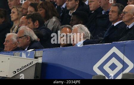 Everton chairman Bill Kenwright during the Premier League match at Goodison Park, Liverpool. PRESS ASSOCIATION Photo. Picture date: Friday May 12, 2017. See PA story SOCCER Everton. Photo credit should read: Peter Byrne/PA Wire. RESTRICTIONS: No use with unauthorised audio, video, data, fixture lists, club/league logos or 'live' services. Online in-match use limited to 75 images, no video emulation. No use in betting, games or single club/league/player publications. Stock Photo