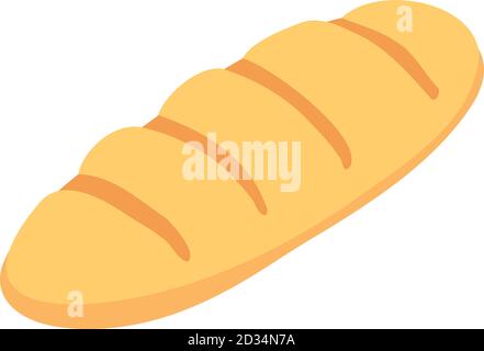 Bakery factory loaf icon. Isometric of bakery factory loaf vector icon for web design isolated on white background Stock Vector
