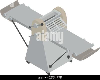 Bakery factory bread icon. Isometric of bakery factory bread vector icon for web design isolated on white background Stock Vector