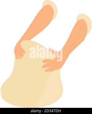 Bakery factory dough icon. Isometric of bakery factory dough vector icon for web design isolated on white background Stock Vector