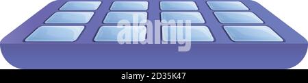 Freezer ice cube tray icon. Cartoon of freezer ice cube tray vector icon for web design isolated on white background Stock Vector
