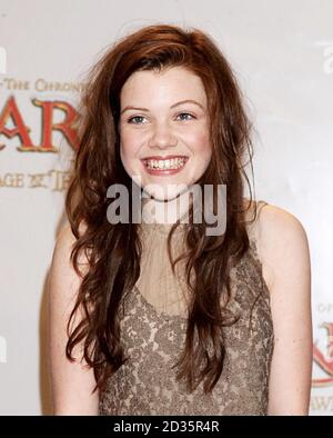 Georgie Henley arriving for the Royal Premiere of The Chronicles Of Narnia: The Voyage Of The Dawn Treader at the Odeon Leicester Square, central London. Stock Photo