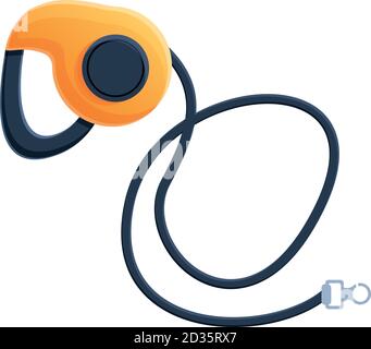 Retractable canine leash icon. Cartoon of retractable canine leash vector icon for web design isolated on white background Stock Vector