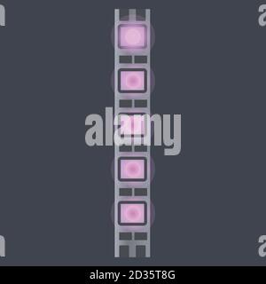 Led strip lights tape icon. Cartoon of led strip lights tape vector icon for web design isolated on white background Stock Vector