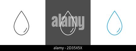 Water drop vector icons2 Stock Vector