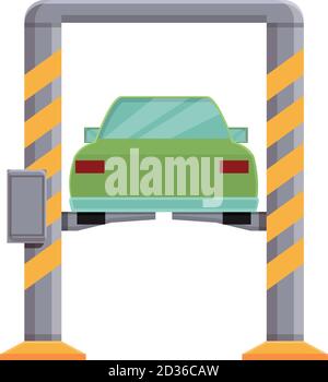 Car lifting icon. Cartoon of car lifting vector icon for web design isolated on white background Stock Vector
