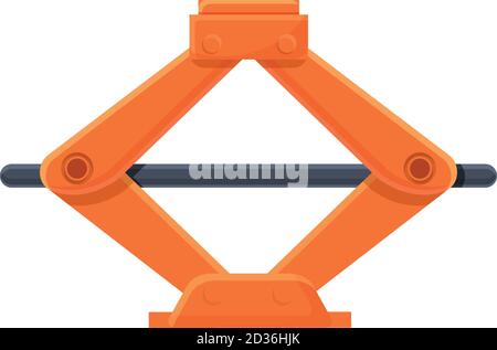 Car lifter icon. Cartoon of car lifter vector icon for web design isolated on white background Stock Vector