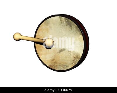 One String Clapper Drum with string and clapper Stock Photo - Alamy