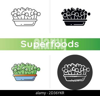 Microgreens icon Stock Vector