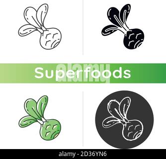 Kohlrabi icon Stock Vector