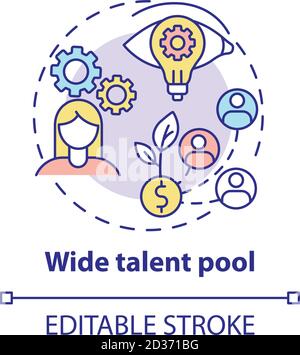Wide talent pool concept icon Stock Vector Image & Art - Alamy