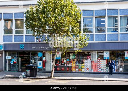 Co-op supermarket on Junction Road, Islington, London, UK Stock Photo