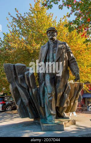 Lenin statue in Seattle�s Fremont neighborhood, Washington State, USA. Stock Photo