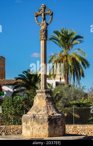 Creu de Sa Parada, Mallorca, balearic islands, Spain Stock Photo