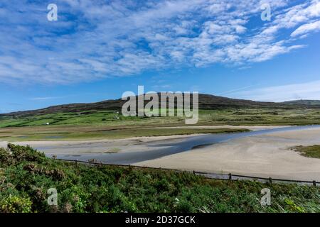 The landscape around Barleycove Beach in West Cork, Ireland, The beach has been designated as a Special Area of Conservation the  European Union. Stock Photo