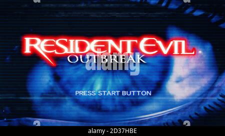 Resident Evil Outbreak - Sony Playstation 2 PS2 - Editorial use only Stock Photo