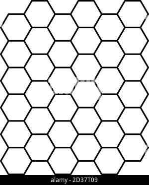 Honeycomb pattern of hexagon shapes in vector Stock Vector