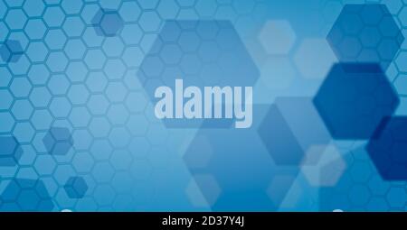 Background of Blue hexagons. Graphic Resource Stock Photo