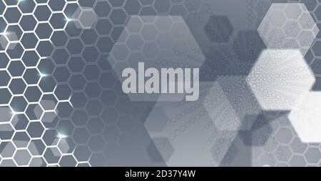 Background of Blue hexagons. Graphic Resource Stock Photo