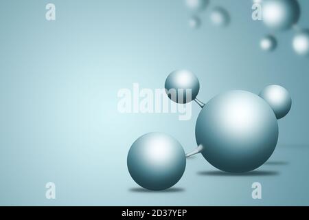 Abstract background of molecule structure. Concept Medical and science background Stock Photo