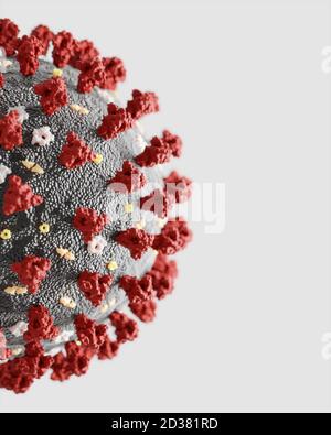 Corona virus particle (SARS-CoV-2, Covid 19). An accurate and updated ...