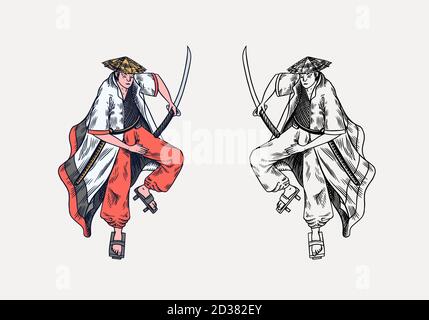 Samurai fighting hi-res stock photography and images - Alamy