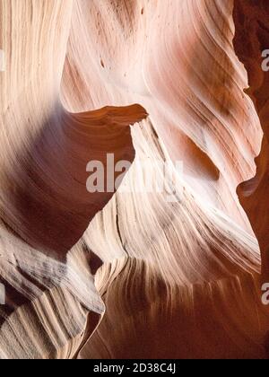 Antelope Canyon on the Navajo Nation's tribal lands in Page, Arizona Stock Photo