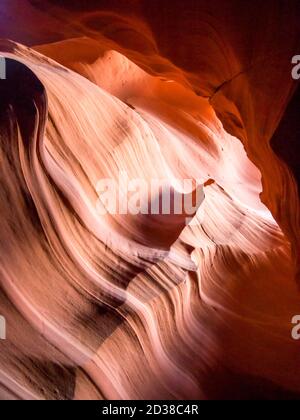 Antelope Canyon on the Navajo Nation's tribal lands in Page, Arizona Stock Photo