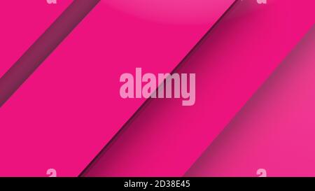 Diagonal pink dynamic stripes on color background. Modern abstract background with lines and dark shadows Stock Photo