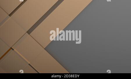 Diagonal orange dynamic stripes on black background. Modern abstract background with lines and dark shadows Stock Photo