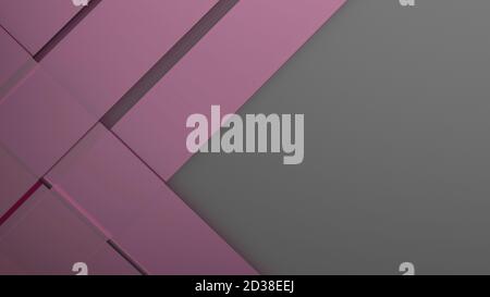 Diagonal pink dynamic stripes on black background. Modern abstract background with lines and dark shadows Stock Photo