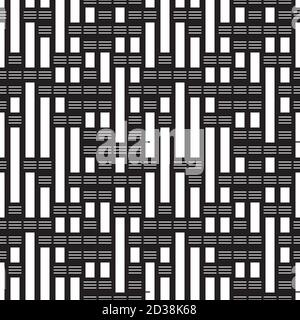 Seamless pattern with horizontal and vertical white segments Stock Vector