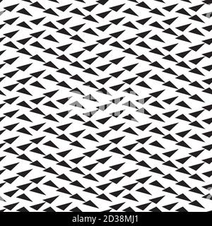 seamless pattern with black triangles Stock Vector