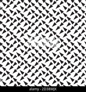 seamless pattern with black triangles Stock Vector