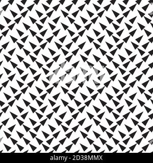 seamless pattern with black triangles Stock Vector