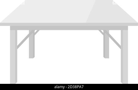 Blank white plastic table vector Stock Vector