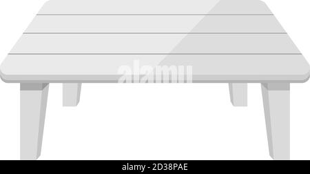 Blank white plastic table vector Stock Vector