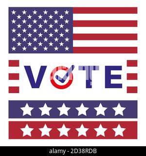 American presidential election vote vector illustration Stock Vector