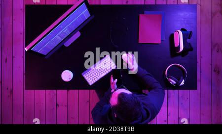 Hacker using mobile smartphone and stealing personal information Stock Photo