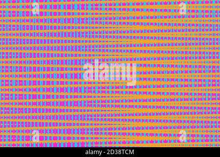 Texture checkered three papers cyan blue orange pink background Illustration Abstract hypnotics psychadelic multi colored texture pattern. Colorful ni Stock Photo