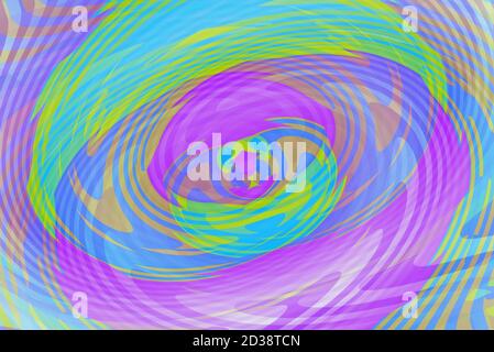 Twirl swirlTexture three wavy colors cyan blue green purple background with copy space banner advertisement hypnotics psychadelic multi colored textur Stock Photo