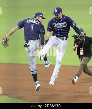 This is a 2020 photo of Kevin Kiermaier of the Tampa Rays baseball team.  This image reflects the 2020 active roster as of Feb. 17, 2020 when this  image was taken. (AP