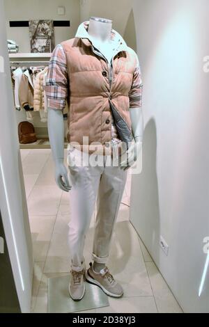 Florence, Italy. January 2022. the view of the windows of the Brunello  Cucinelli brand store in the city center Stock Photo - Alamy