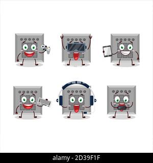 Among us button task cartoon character bring the flags of various ...