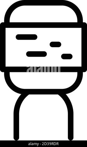 Condenser capacitor icon, outline style Stock Vector