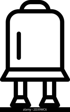 Repair capacitor icon, outline style Stock Vector