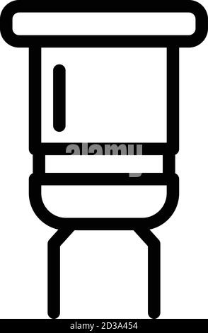 Capacitor icon, outline style Stock Vector