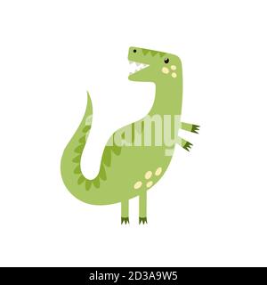 T-rex Dinossauro Verde Isolado Desenho Animado Tyrannosaurus. Vetor  Terópodes Dino Animal, Parasaurolophus Royalty Free SVG, Cliparts, Vetores,  e Ilustrações Stock. Image 137234362